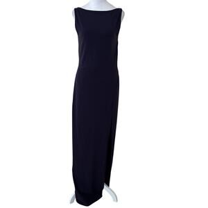 Susana Monaco Eggplant Open Back Maxi Dress With Attached Bodysuit Size XL - NWT